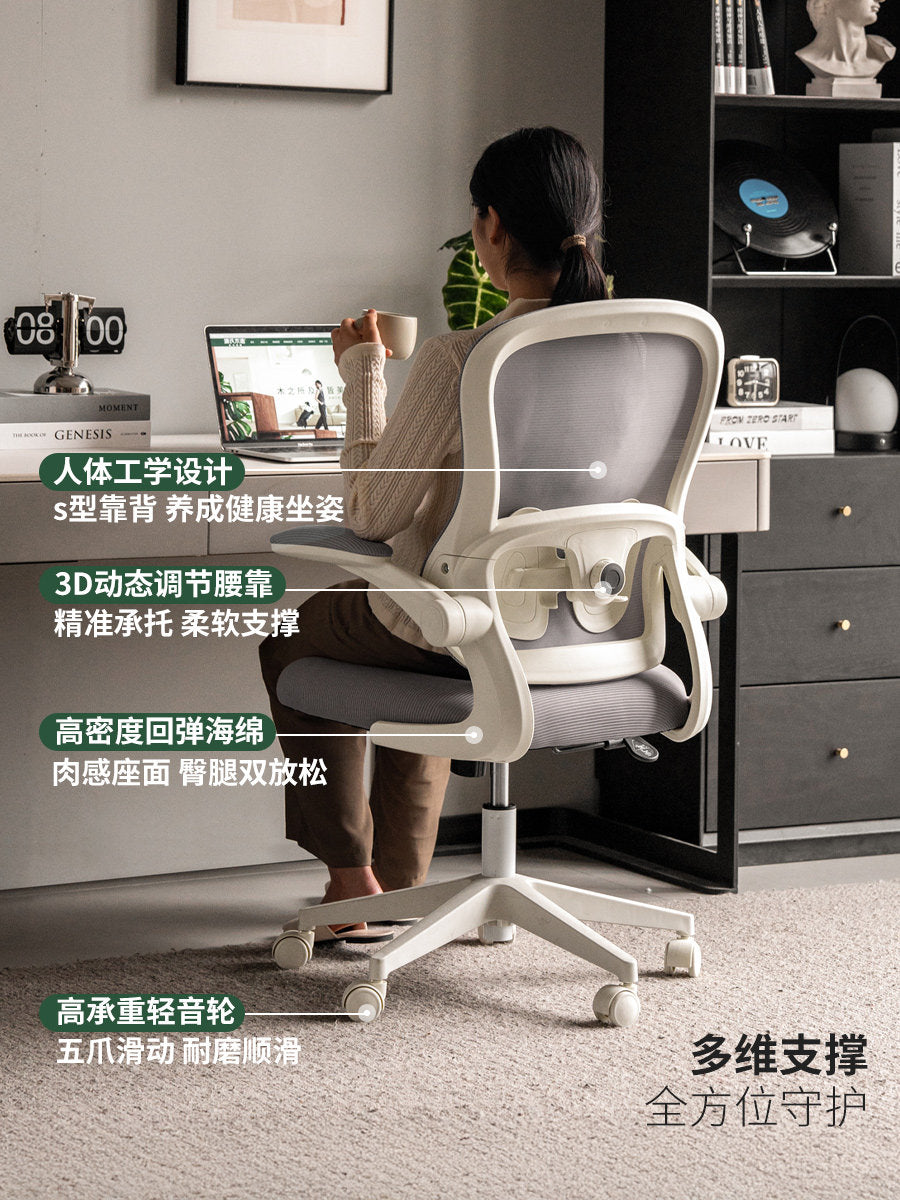 电脑椅书房现代简约办公椅旋转学习椅人体工学椅子